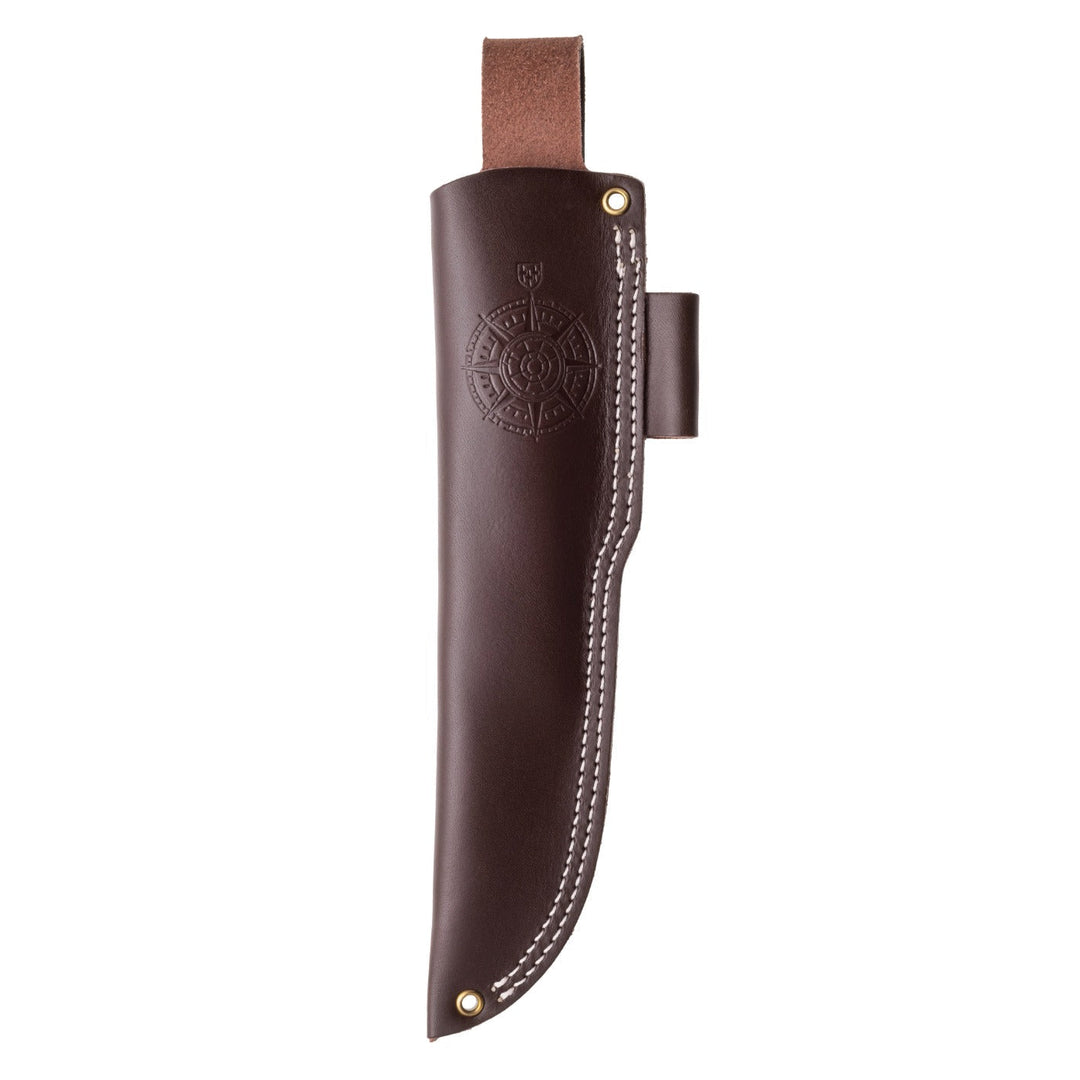 Lefthanded sheath with fire steel loop for the Helle Nord knife