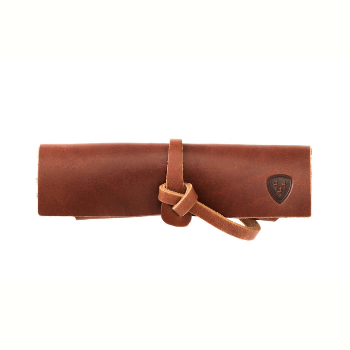 Sharpening stone S with leather holster